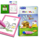 Wembley Peppa Pig Reusable Water Magic Boards Diy Activity Set For Kids 3+ Educational Fun Time Learning Toy Mess Free Art With 