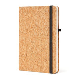 Zealitz EcoFriendly Cork Cover A5 Notebook Diary 160 Pages, 80 Gsm, Elastic Lock Premium Writing Journal For Office, School