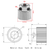 15Pcs Extruder Wheel Gear 3D Printer Parts 36 Teeth Gear Stainless Steel Extruder Gear Compatible for CR-10, CR-10S, S4, S5, End