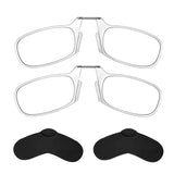 Noble Ultra Slim and Flat Reading Glasses Thin and Flexible Armless (2 Pairs) Enhanced Comfort Nose Rest, Armless Pocket Size Re