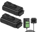 Hanaix 2Pack 3.5Ah Battery and Charger Compatible with Paslode 902654 902400 902600 905600 B20543A B20543 CF325LI 916000 918000 