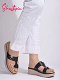 Shoetopia Women'S S-2077 Heeled Sandal-3 Kids Uk (S-2077-Black)-Eu36,Black,3,B0D4JVSQHS
