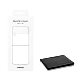 SAMSUNG Galaxy Z Flip4 Clear Slim Cover, Protective Phone Case, US Version, Transparent, with Cleaning Cloth
