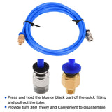 ALAMSCN 5PCS PC4-M6 Pneumatic Fitting Push to Connect + 5PCS PC4-M10 Straight Quick in Fitting Connectors for 3D Printer Bowden