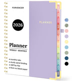 2026 Planner, Forvencer Calendar Planner Weekly and Monthly, Jan 2026-Dec 2026, 8.5 X 11, Hardcover Agenda Book, Daily Journal O