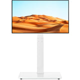 TV Floor Stand for 32-75 Inch Plasma LCD LED OLED Flat Panel or Curved Screen TVs, Swivel TV Stand Mount with Height Adjustment 