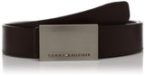Tommy Hilfiger MenS Leather Belt (Th/Landynrev0308L_Brown/Navy_Large)