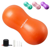 INPANY Peanut Ball - Anti Burst Exercise Ball for Labor Birthing (39 x 20 inch), Physical Therapy for Kids, Core Strength, Home 