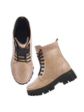 Shoetopia Smart Casual Mid Top Tan Boots For Women & Girls /Eu38,Tan,5,B0DM68YN9W