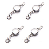 Zpsolution Locking Magnetic Jewelry Clasp Magnetic Necklace Clasps and Closures Bracelet Extender for Jewelry Making
