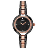 Timex Fria Round 33Mm Black Dial Analog Women Watch - Twel14010