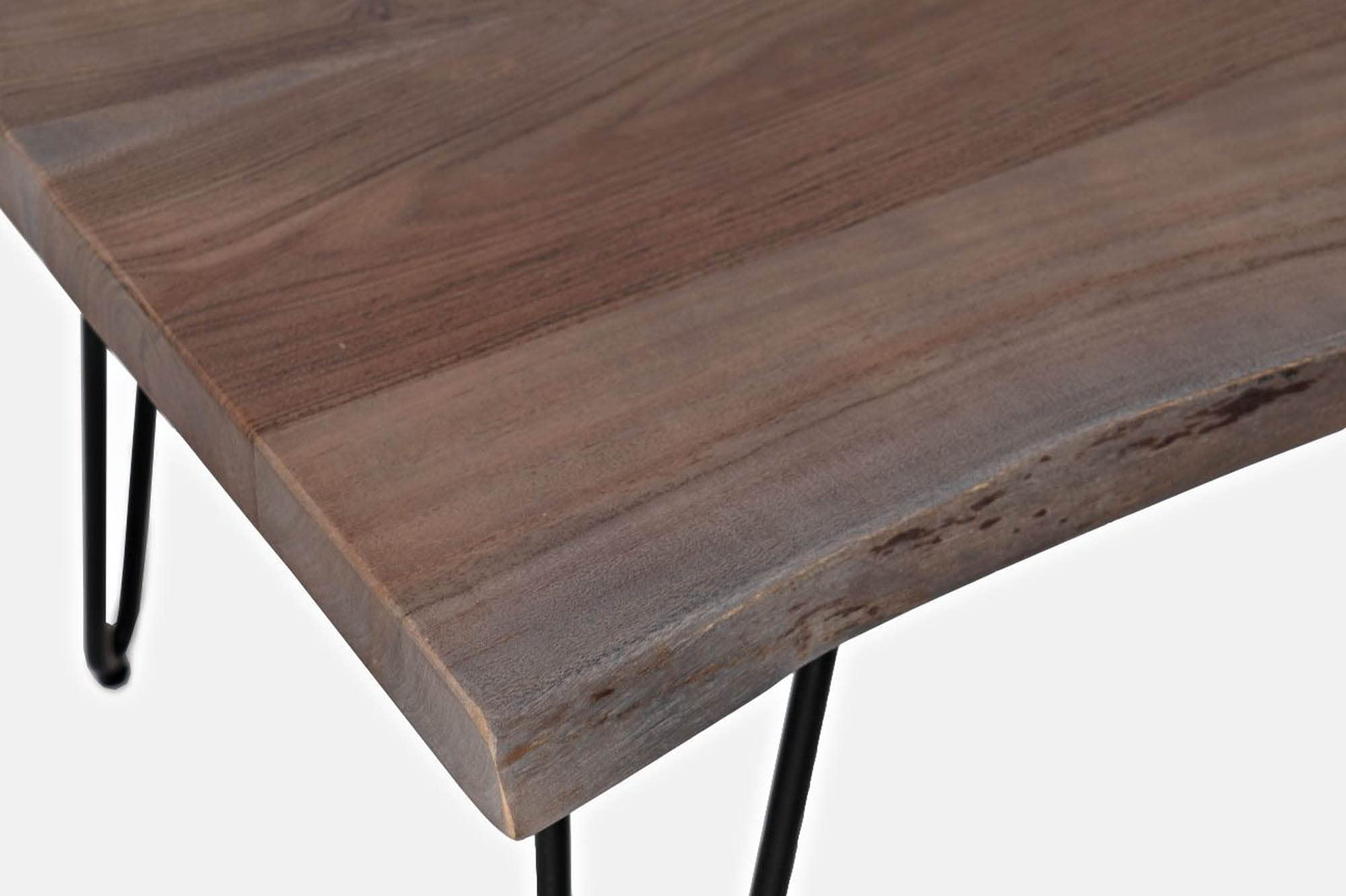 Jofran Nature'S Edge 50 Modern Solid Wood Live Edge Coffee Table, Slate