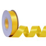 Ribest Yellow Double Faced Satin Ribbon, 7/8 Inch 25 Yard Ribbon for Crafts Gift Wrapping Hair Bows Wedding Party Decoration Bou
