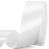 White Satin Ribbon 1 1/2 Inch,25 Yards White Solid Fabric Ribbons for Gift Wrapping Floral Bouquets Wedding Party Decoration