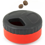 Jeffers Pet Natural Rubber Dog Chew Toy - Red Hocky Disc, Small - Treat Dispensing, Vanilla Scent, Durable, Non-Toxic, Dishwashe