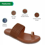 Ortho Joy Fancy Doctor Slippers | Soft Chappal For Women | Casual Flat Sandals,Brown,8,B09XXTYWJL