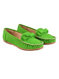 Shoetopia Women & Girls Stylish Front Bow Style Green Loafers /5114/Green/Uk6,Green,6,B0BNQJWC9H