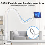VIVI MAO Gooseneck Cell Phone Holder, Universal 360 Flexible Phone Stand Lazy Bracket Mount Long Arms Clamp for Phone 13 Pro Xs