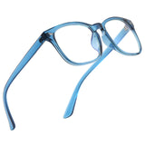 Jectieey Reading Glasses for Women Men - Anti Glare Computer Readers Blue Light Blocking Glasses,Sturdy Eyeglasses(Blue, 1.0)