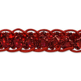 Trims by The Yard Thea Sequin Braid Cord Trim, 1/2Inch Versatile Sequins for Crafts, Durable Sequin Trim for Costumes or Party 