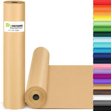 Brown Wrapping Paper 17.5 x600 (50 ), Kraft Craft Bulletin Board Paper for Bouquet Flower Art Easel Gift Wrapping, Table Floor 