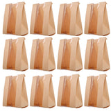 BESTOYARD 100pcs Kraft Paper Bread Bags with Window Brown Food Storage Bags for 250g Toast Loaf for Homemade Bread and Sandwiche