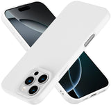 Amytor Designed for iPhone 16 Pro Case, Silicone Ultra Slim Shockproof Phone Case with Soft Anti-Scratch Microfiber Lining, [Enh
