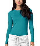Adar Underscrubs for Women Long Sleeve Underscrub Comfort Tee 2900 Teal Green M