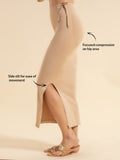 Nykd Seamless Spandex Saree Shapewear For Women Petticoat/Peticote With Drawstring Saree Shapewear, Nysh021, Skin, M, 1N