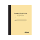 BAZIC PRODUCTS Manila Cover Composition Notebook, WideRuled, 20 Sheets
