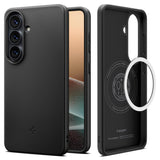 Spigen for Galaxy S26 Case, Thin Fit MagFit [Compatible with MagSafe] [Fast Wireless Charging] - Black
