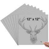 Yeaqee 12 Pcs 12 x 12 Inch Linoleum Block Rubber Carving Block Soft Linocut Blocks Large Linoleum Sheet Unmounted Lino Plates fo