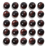 NITOPUPU 100Pcs 6mm Natural Smooth Red Tiger Eye Gemstone Beads Round Loose Stone Beads for Jewerly Making with Crystal Stretch 