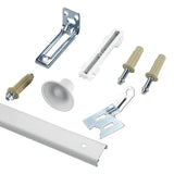 Richelieu Hardware 14012WBC Onward BiFold Door Hardware Kit 24 in (610 mm), Track White Zinc Beige Finish