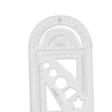 Enakshi Geometric Ruler Clear Measuring Draft Rulers Fit Artist Drafting Woodworking 22cmx8.6cm|Crafts | Art Supplies | Drawing