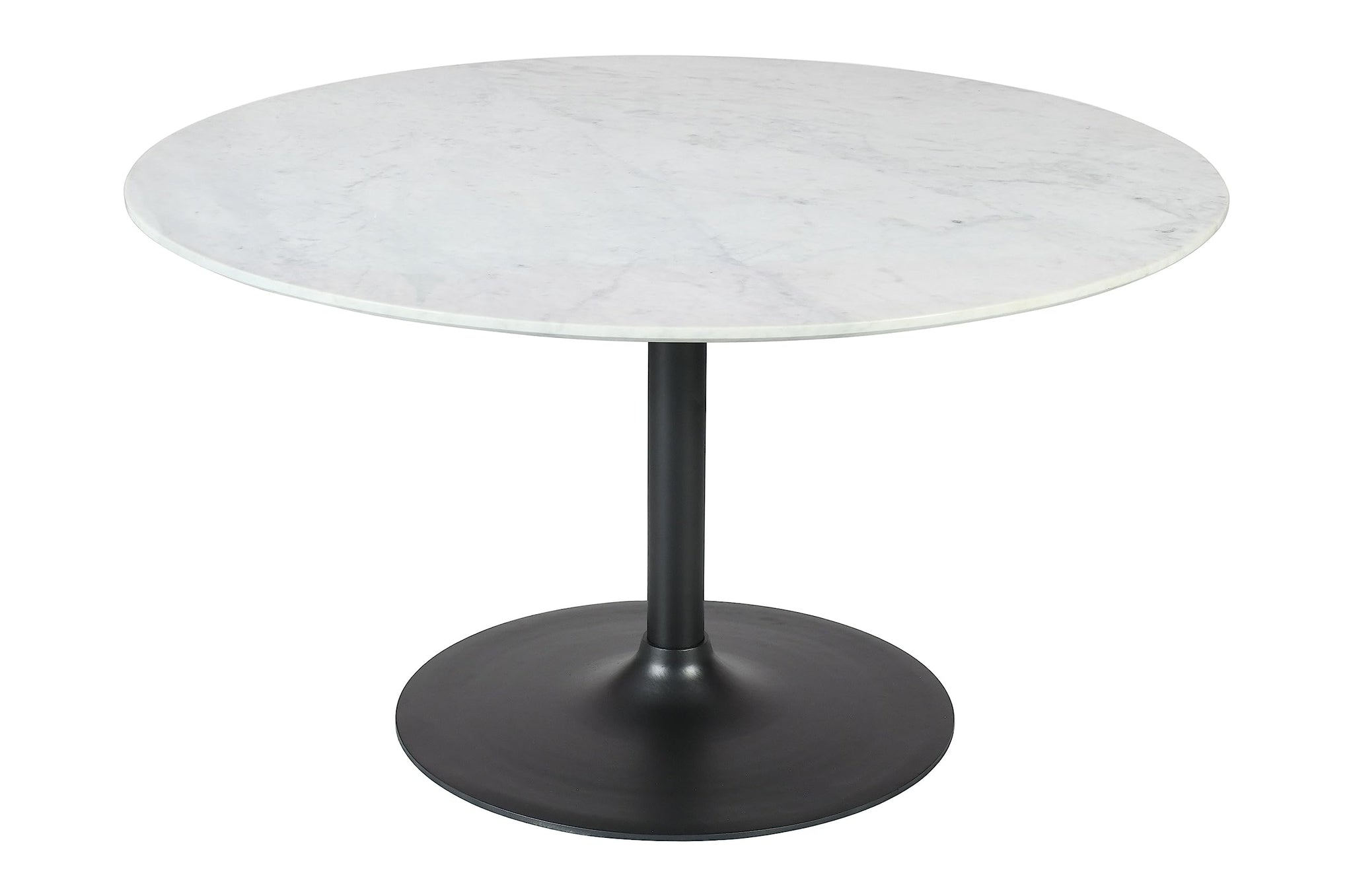 Rowan 42 Modern Luxury Pedestal Round Marble Dining Table
