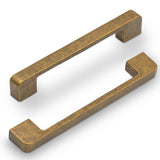 KNOKLOCK 2328 10 Pack 6.3 Inch(160mm) Kitchen Cabinet Handles Antique Brass Cabinet Pulls Kitchen Cabinet Hardware Drawer Pulls 