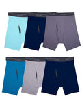Fruit of the Loom Mens Coolzone Boxer Briefs, 6 PackAssorted Colors, Large