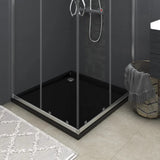 vidaXL Square ABS Shower Base Tray Black 31.5x31.5