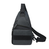 Enakshi Sling Bag For Men Large Capacity Utility Bag Fashion Multi Pockets Chest Bag Black|Clothing, Shoes & Accessories | Mens 