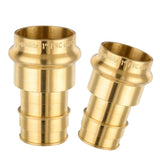 (Pack of 2) EFIELD 3/4 inch Press X 1 inch PEX-A Expansion Brass Coupling Adapter Fittings For Copper and Pex Pipe Connection