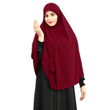 Tijarat Stitched Hijab For Women, Lycra Stretchable Islamic Solid Hijab With Sleeves, WomenS Stylish Plain