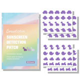 UV Detection Stickers for Sunscreen - 80 Count UV Detection Stickers, Know When to re-Apply Sunscreen, Sun Protection Reminder f