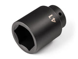 TEKTON 1/2 Inch Drive x 41 mm Deep 6-Point Impact Socket | SID23141