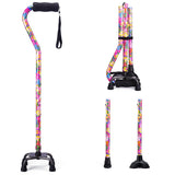 LIXIANG Walking Canes Stablize Women Quad Canes for Seniors & Adults Foldable Adjustable for Men & Women Heavy Duty Freestanding