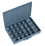 Durham 22795IND Gray Steel Individual 17 Compartment Small Scoop Box, 133/8 Width x 2 Height x 91/4 Depth