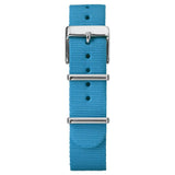Timex TW7C07400 18mm Blue Fabric Double-Layered Slip-Thru Strap