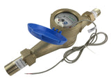 DAE MJ100m 1 NSF61 Non Lead Potable Water Meter, Cubic Meter, Pulse Output + Couplings