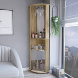 Chicago Corner Bar Cabinet -Living Room-Macadamia
