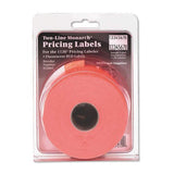 Monarch PAXAR TwoLine EasyLoad Pricemarker Labels, 0.625 x 0.875 Inches, Fluorescent Red, 3,500 per Pack (MNK925085 )